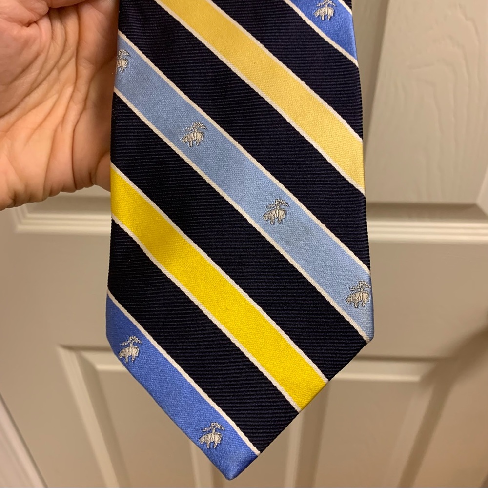 Brooks Brothers Blue and Yellow Tie